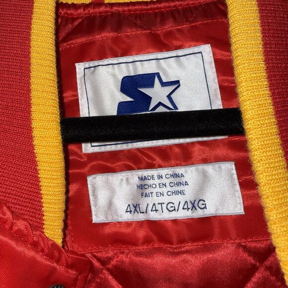 Starter New Age Modern Kansas City Chiefs Football Satin Jacket Size 4XL - Picture 7 of 9